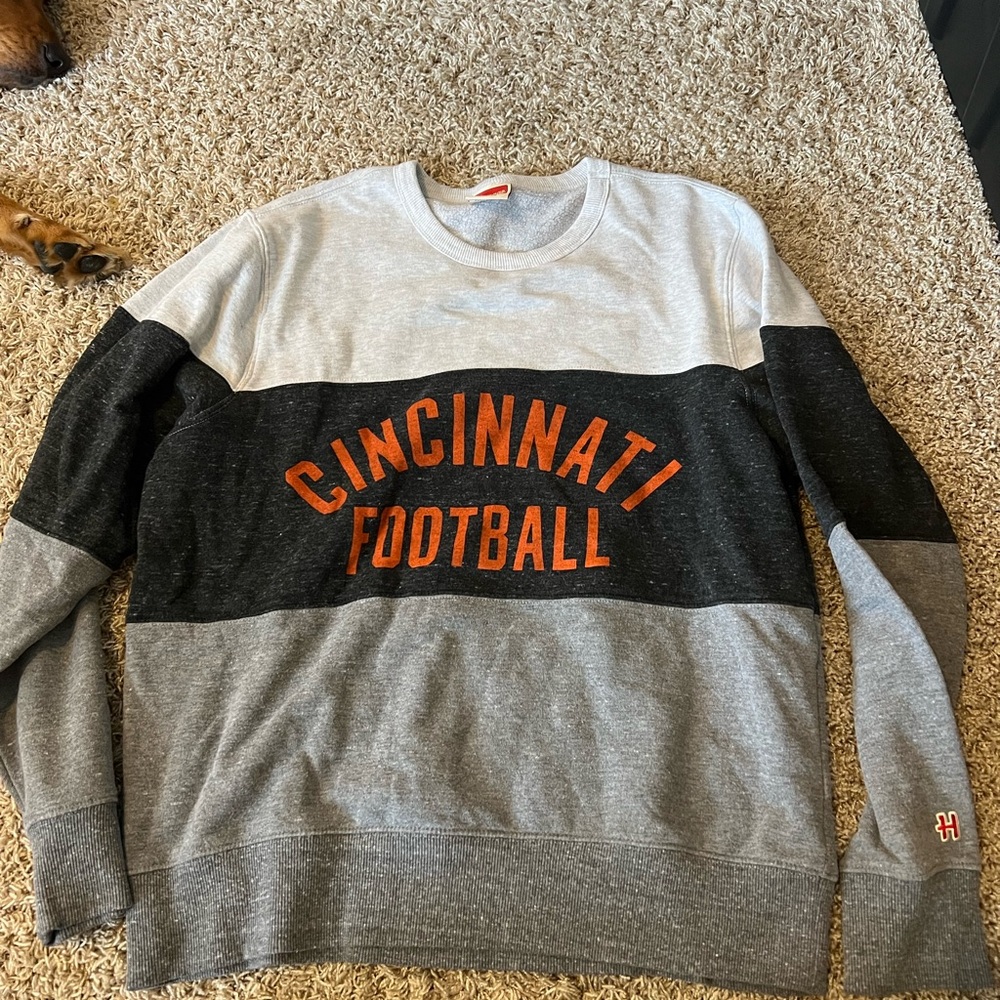 Cincinnati Football Colorblock Sweater